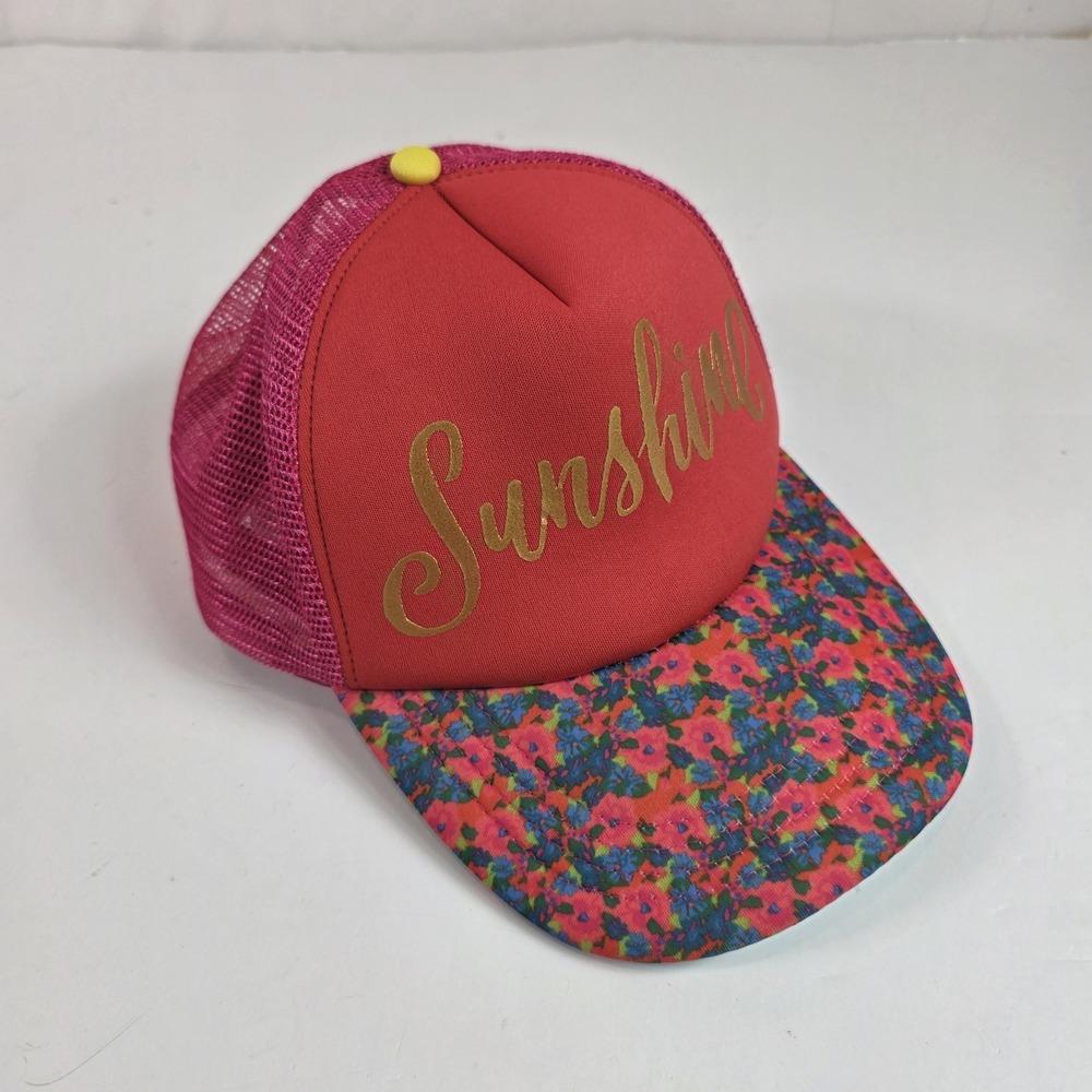 Natural Life Women's Trucker Snapback Hat Sunshine Pink - Picture 2 of 5